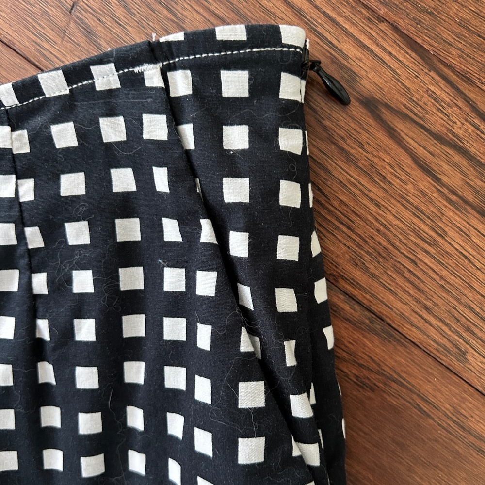 Golftini Golf Skort The Ace Stretch Cotton Scalloped Hem Black White Check 2L - Picture 12 of 15